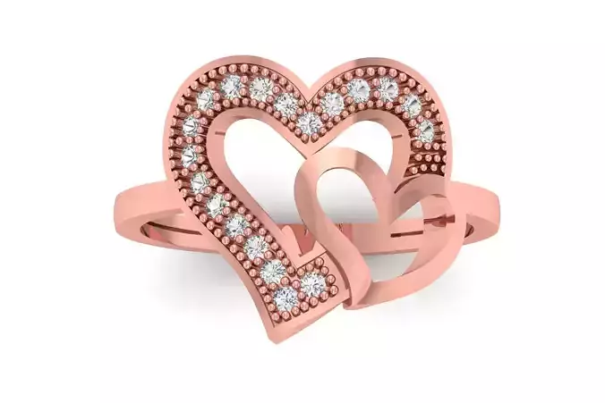 Solitaire Wedding Engagement Heart Ring