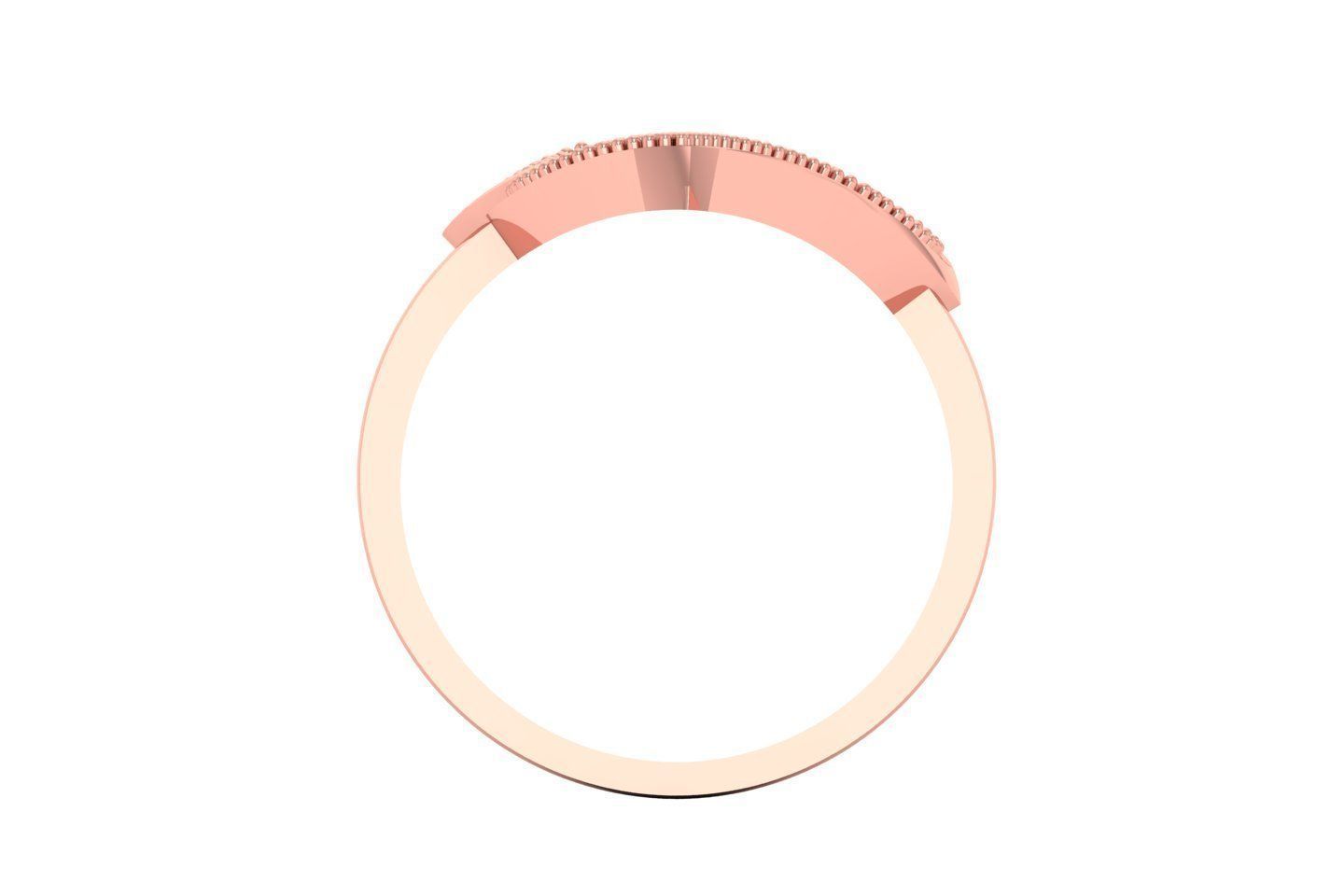 Solitaire Wedding Engagement Heart Ring 3D print model_3