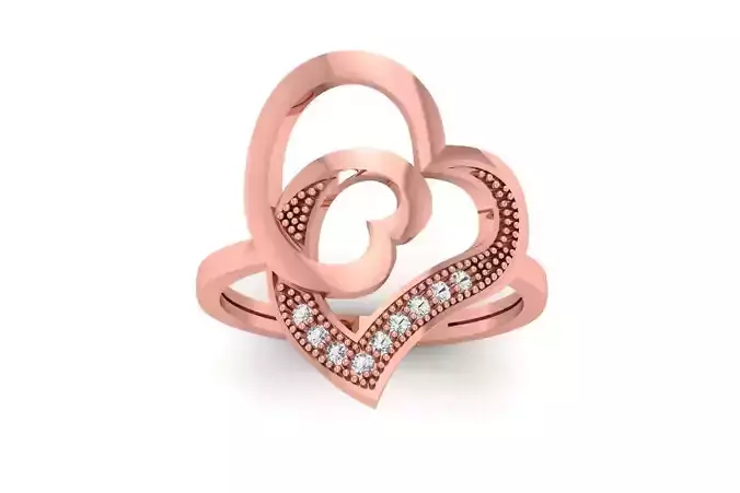 Solitaire Wedding Engagement Heart Ring