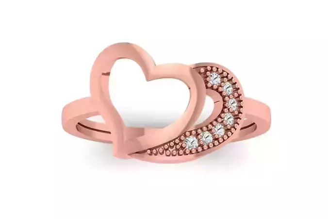 Solitaire Wedding Engagement Heart Ring