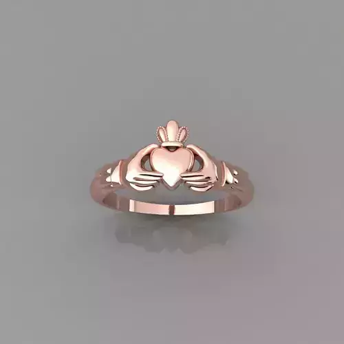 Heart Ring 3d Model Render