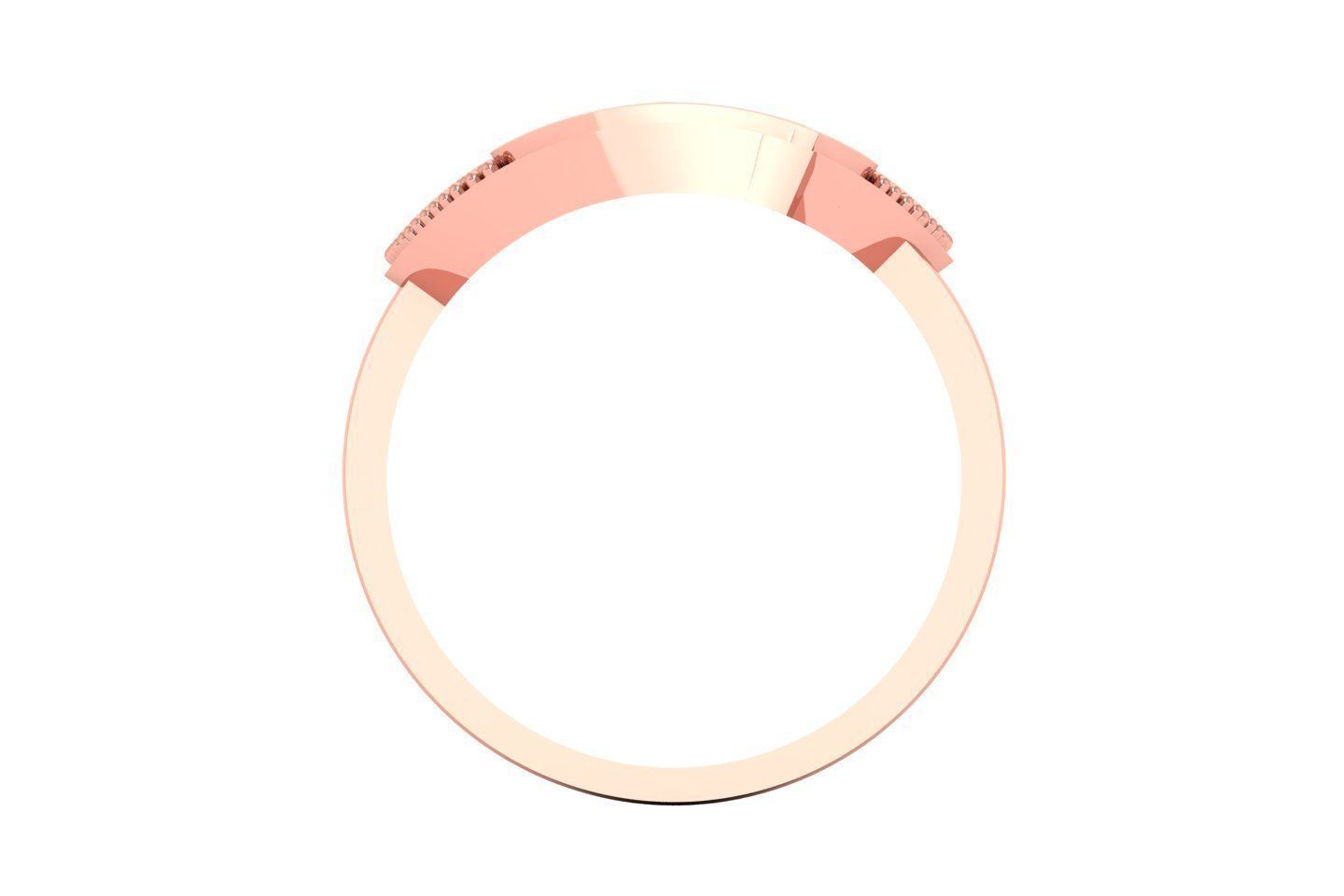 Solitaire Wedding Engagement Heart Ring 3D print model_1