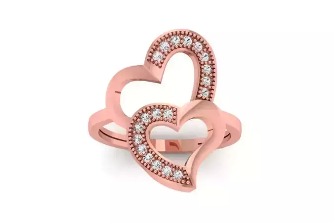 Solitaire Wedding Engagement Heart Ring