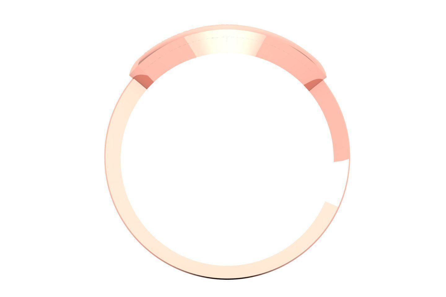 Solitaire Wedding Engagement Heart Ring 3D print model_3