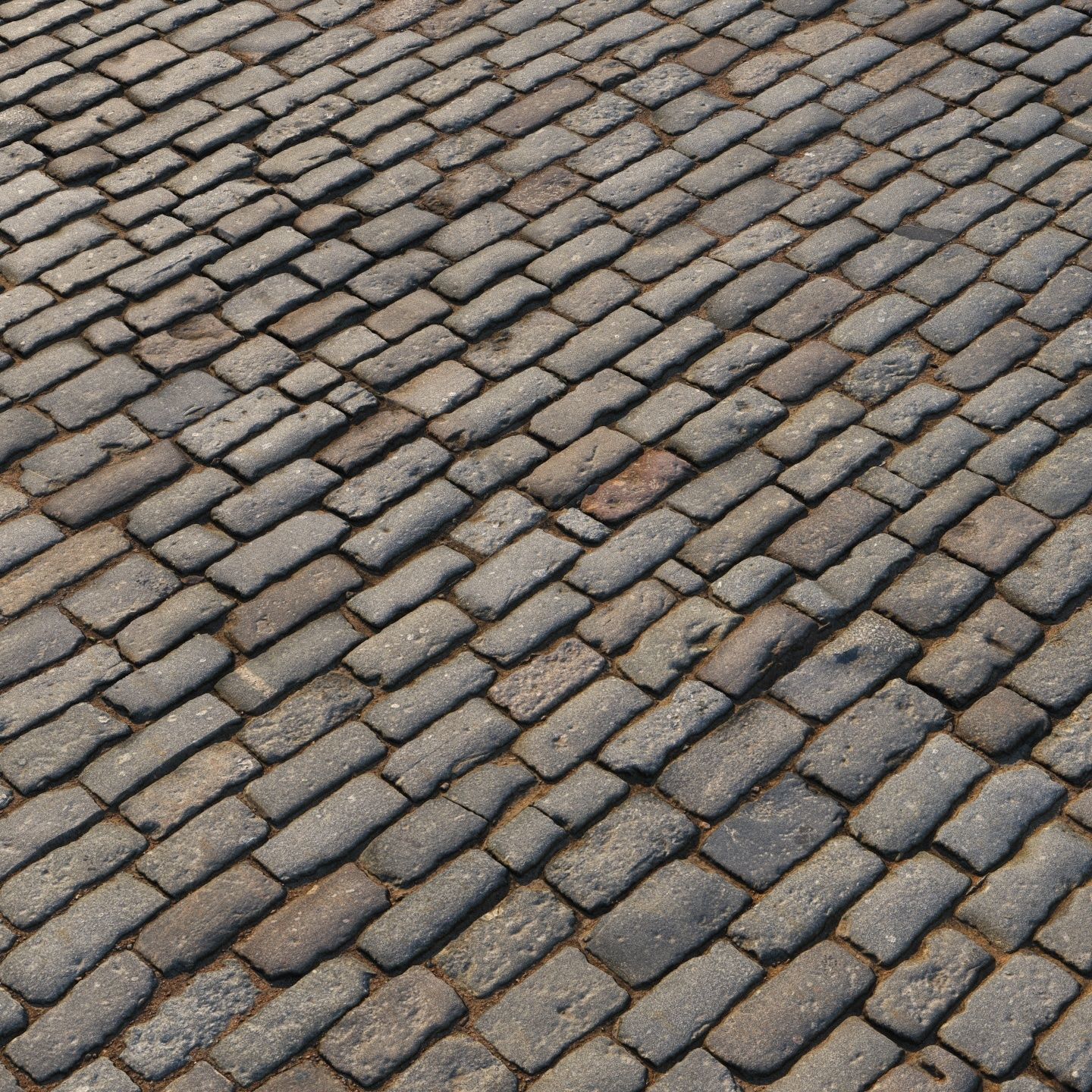 Rectangular paving slab material 07 3D model_2