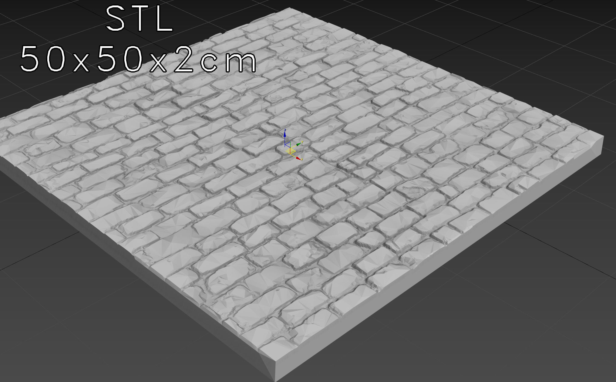 Rectangular paving slab material 07 3D model_10