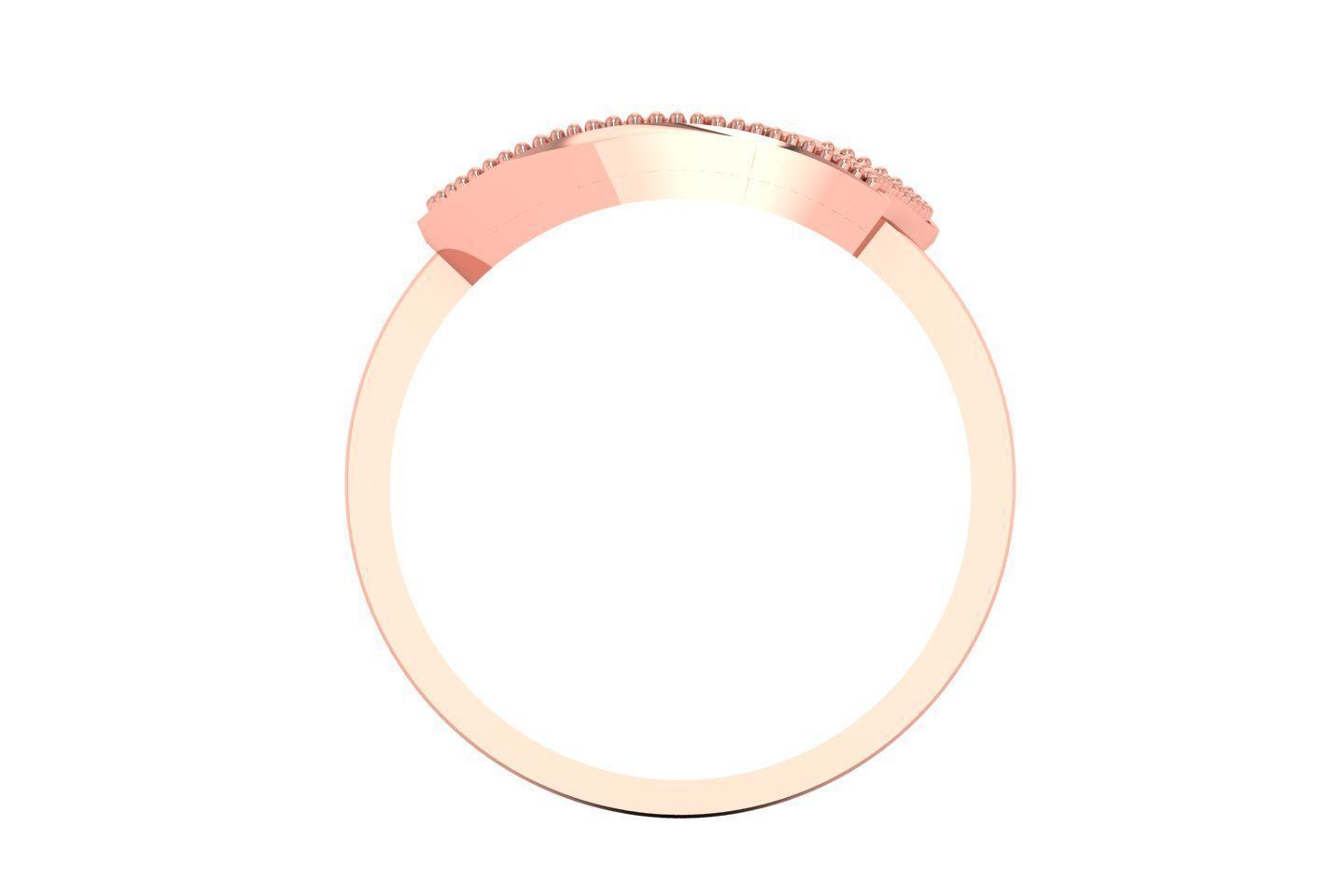 Solitaire Wedding Engagement Heart Ring 3D print model_2