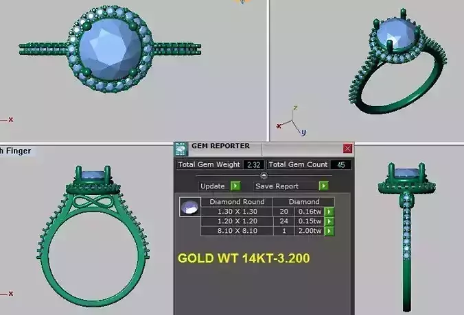 halo engagement ring