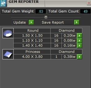 Round Diamond ring 2047 3D print model  3D print model_8