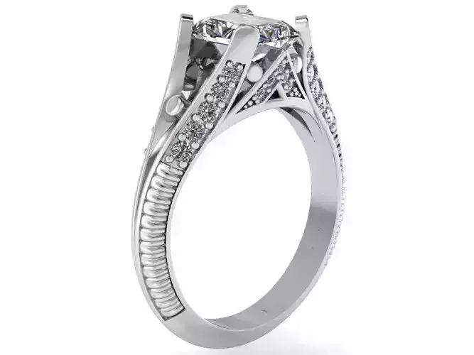 Bridge Diamond ring 2049 3D print model