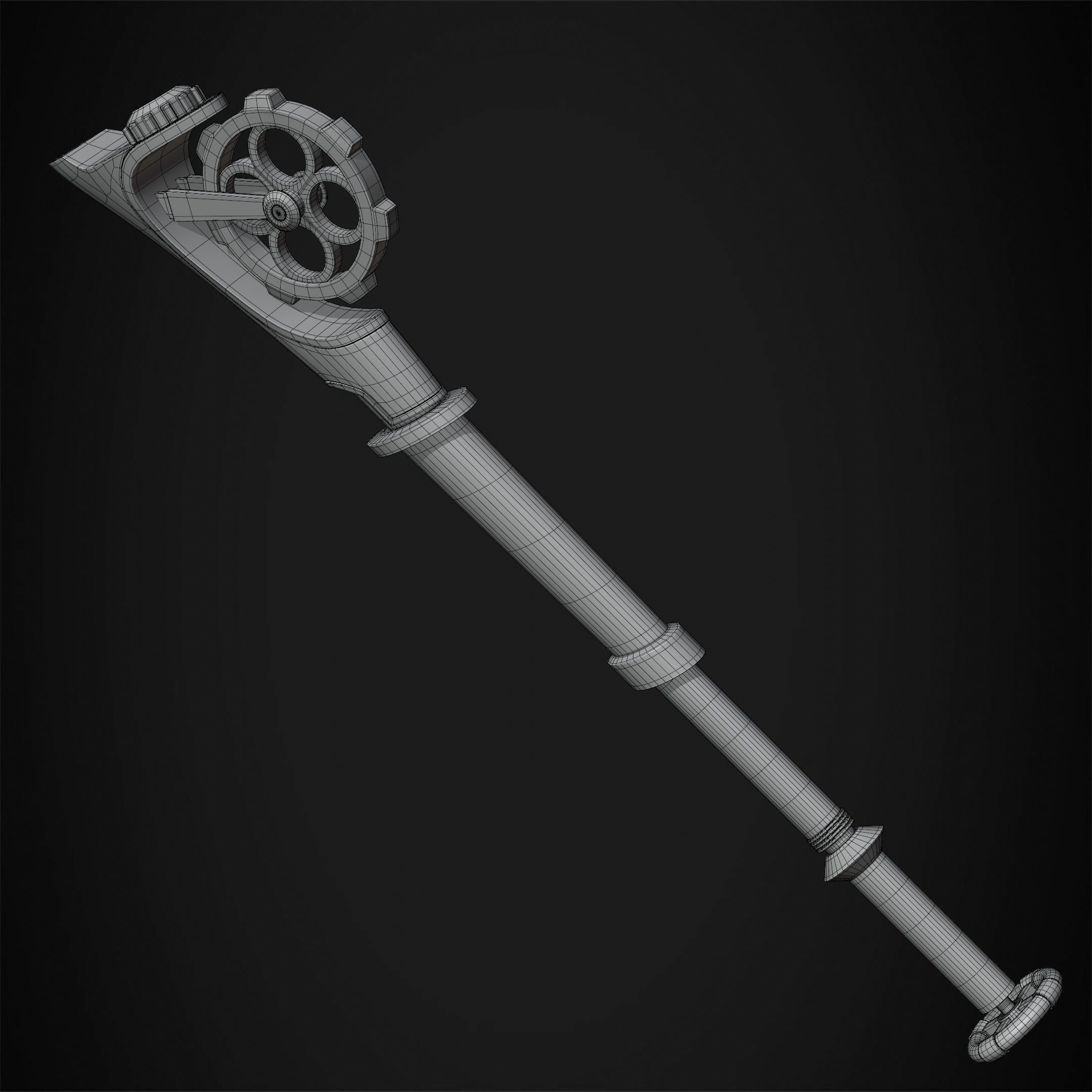Arcane Ekko Fireflight Mace for Cosplay 3D print model_18