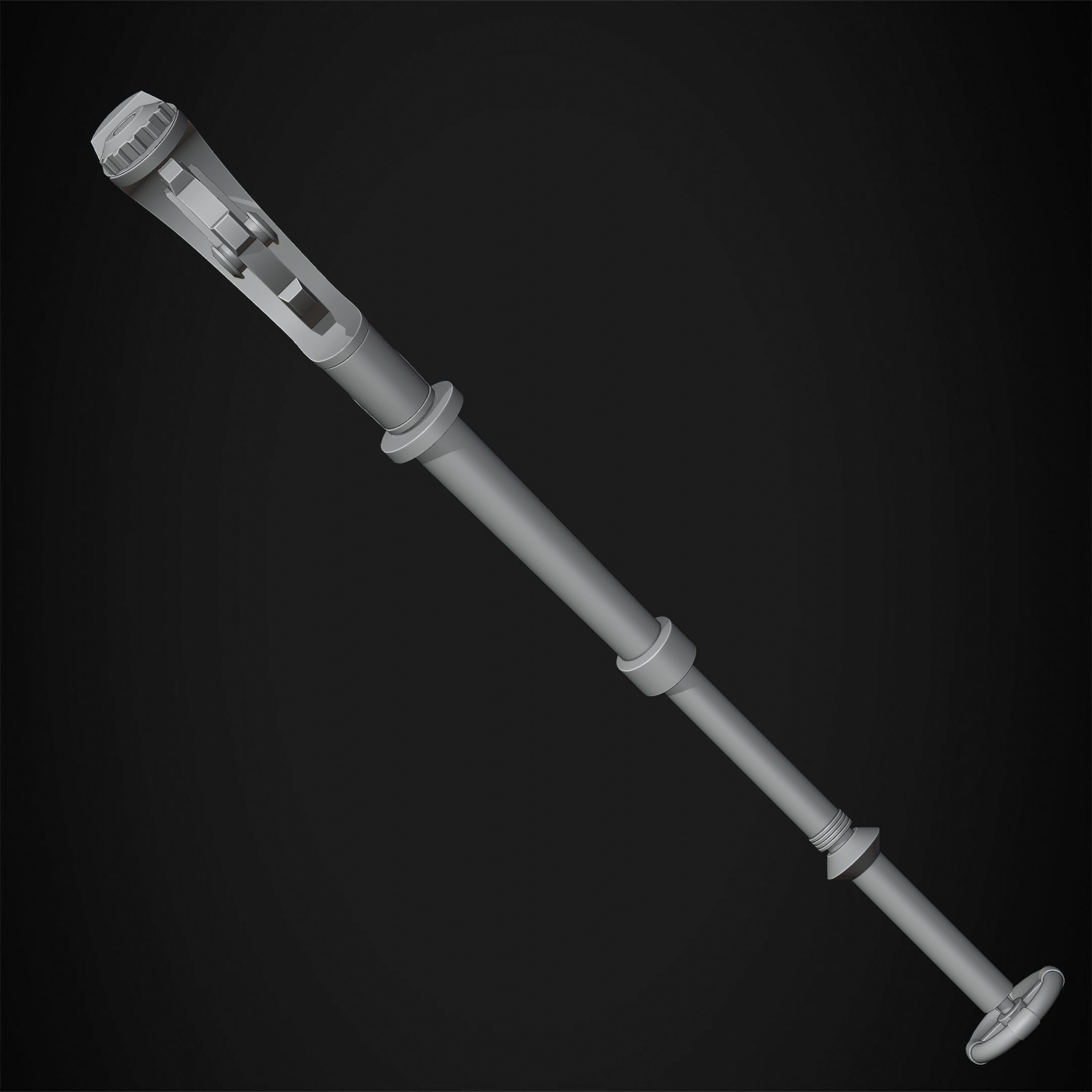 Arcane Ekko Fireflight Mace for Cosplay 3D print model_19
