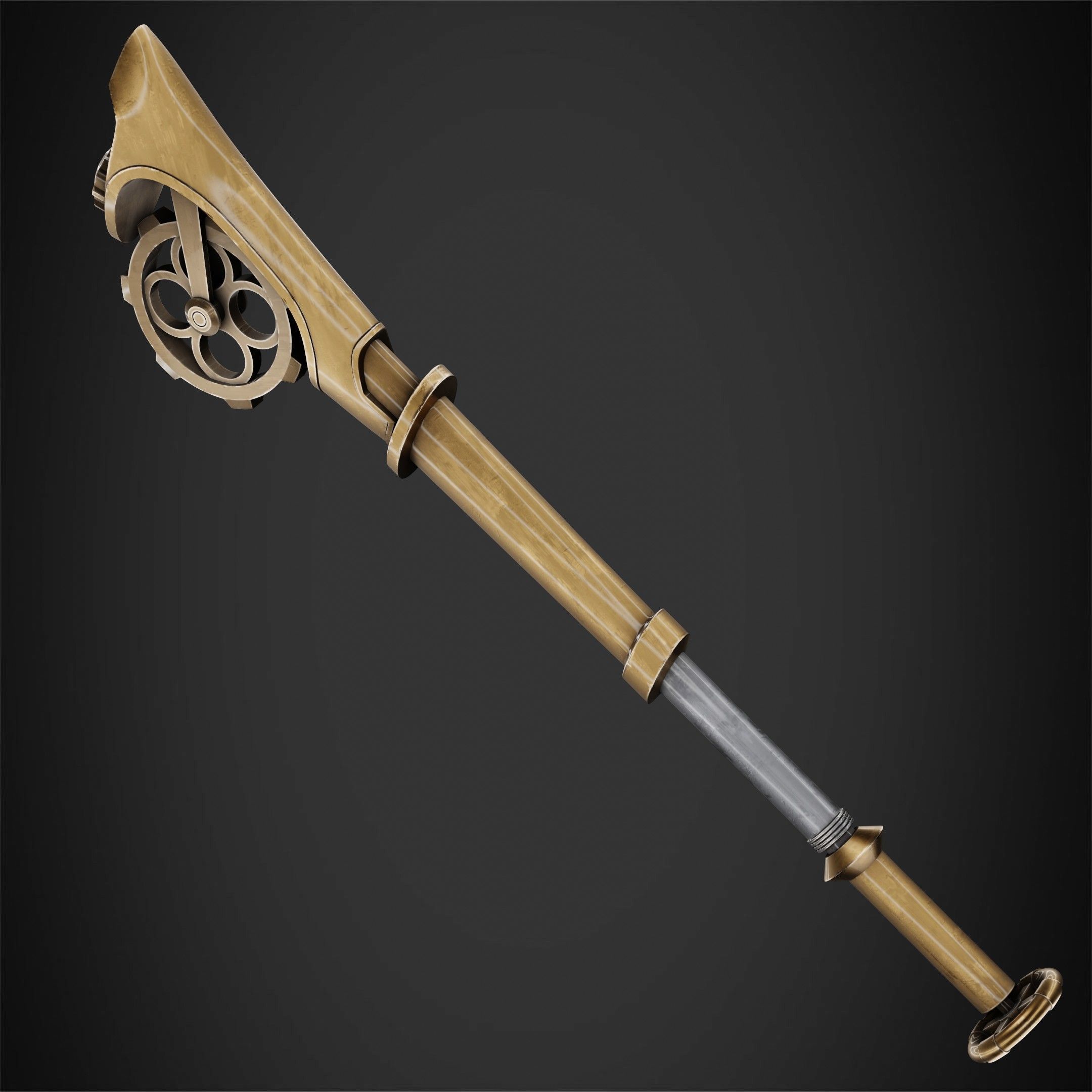 Arcane Ekko Fireflight Mace for Cosplay 3D print model_8