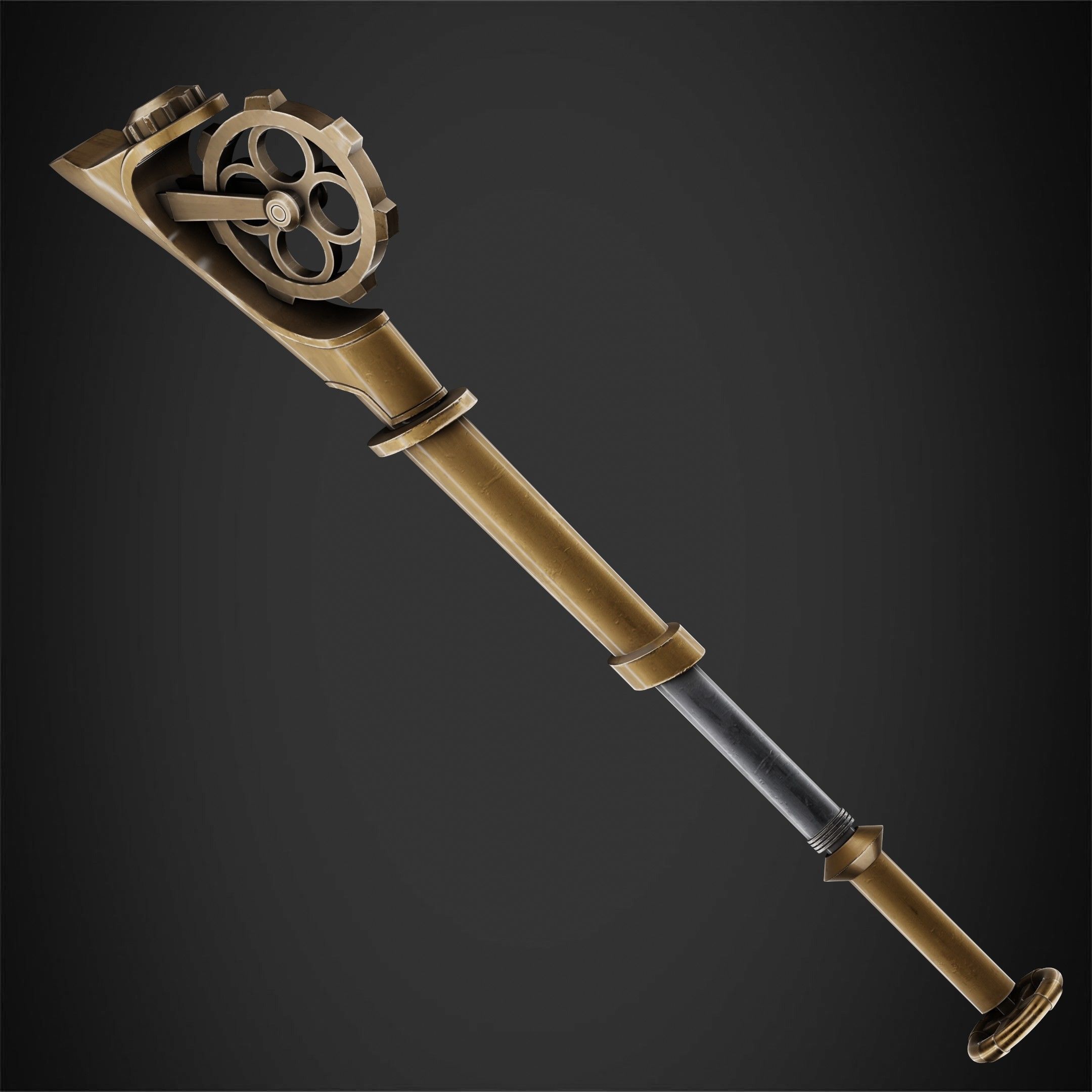 Arcane Ekko Fireflight Mace for Cosplay 3D print model_4
