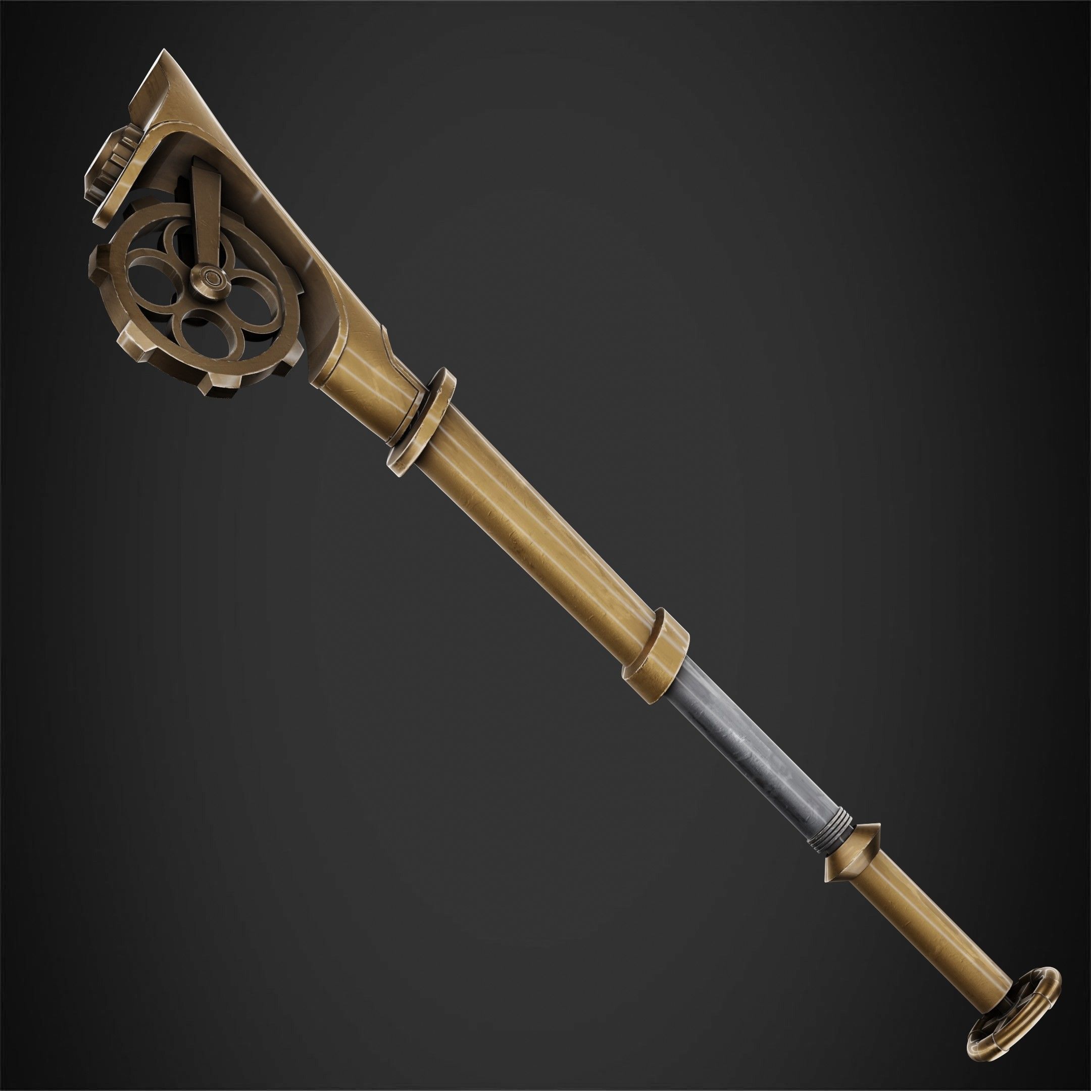 Arcane Ekko Fireflight Mace for Cosplay 3D print model_6