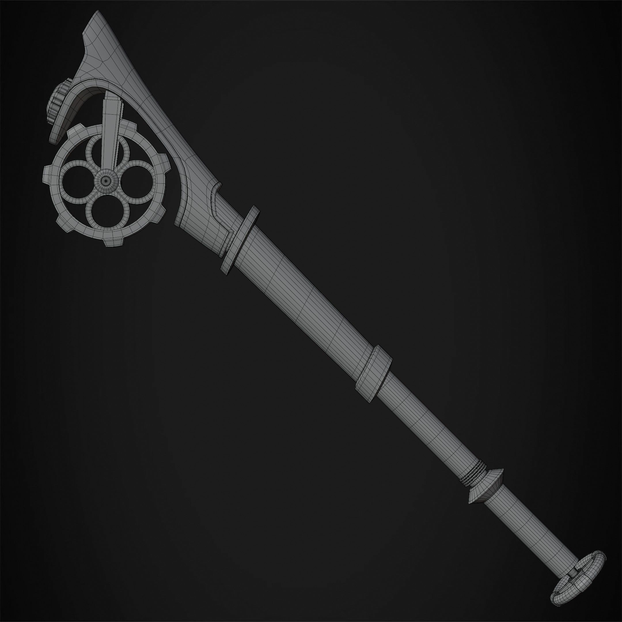 Arcane Ekko Fireflight Mace for Cosplay 3D print model_24