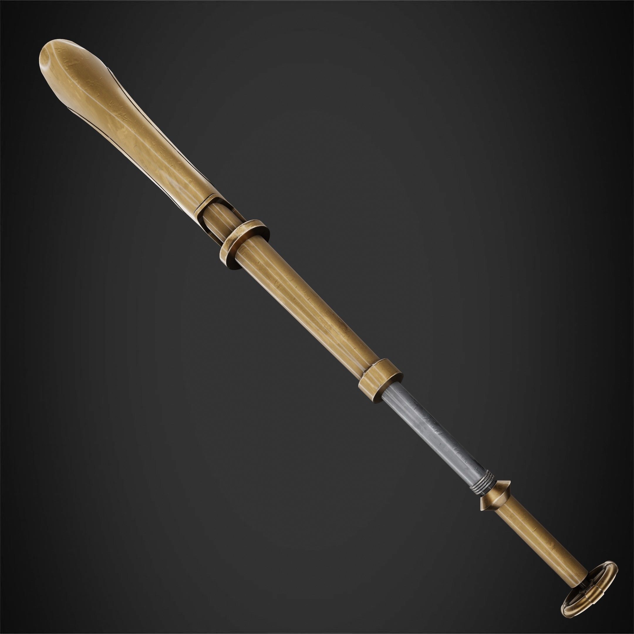 Arcane Ekko Fireflight Mace for Cosplay 3D print model_9