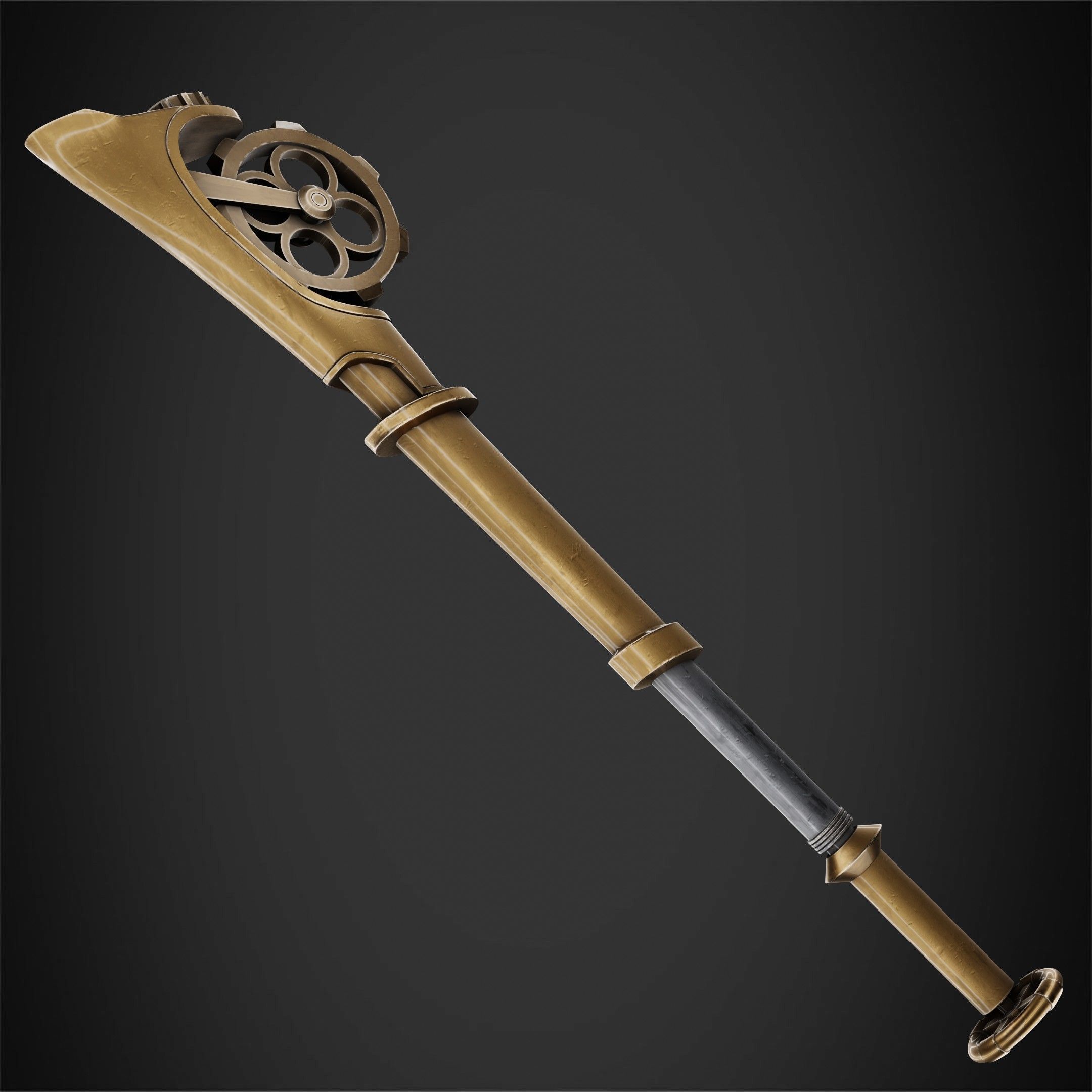 Arcane Ekko Fireflight Mace for Cosplay 3D print model_10