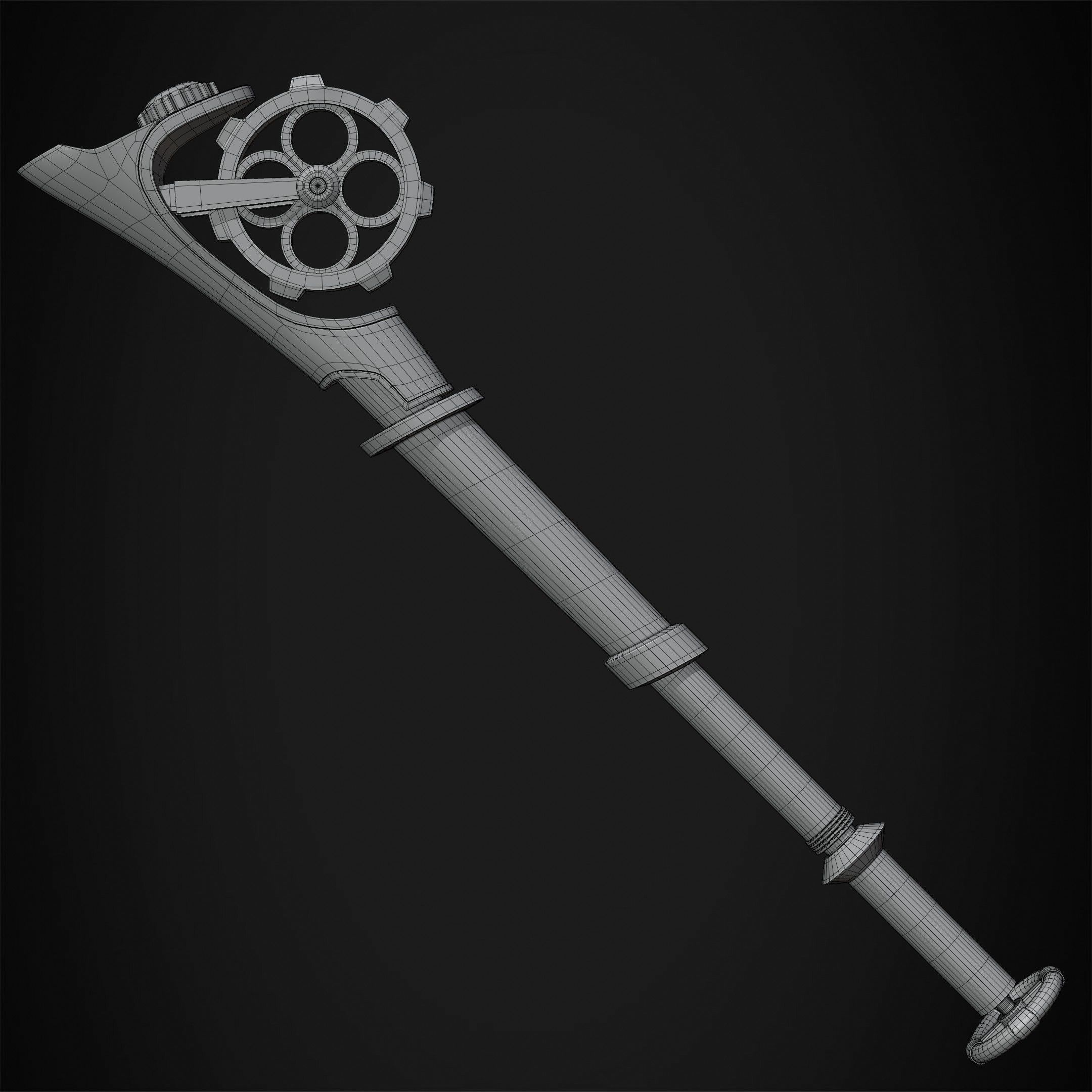 Arcane Ekko Fireflight Mace for Cosplay 3D print model_16