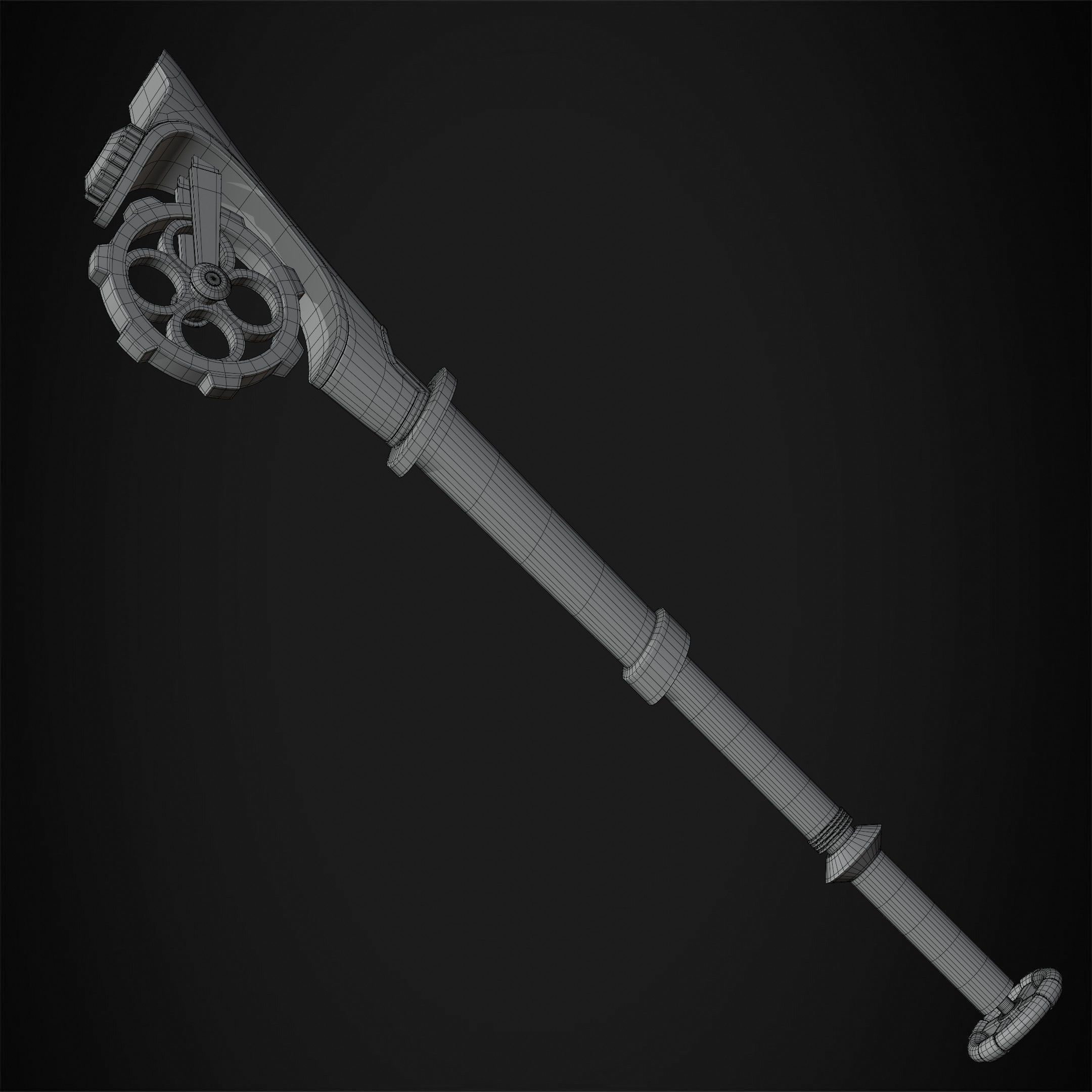 Arcane Ekko Fireflight Mace for Cosplay 3D print model_21