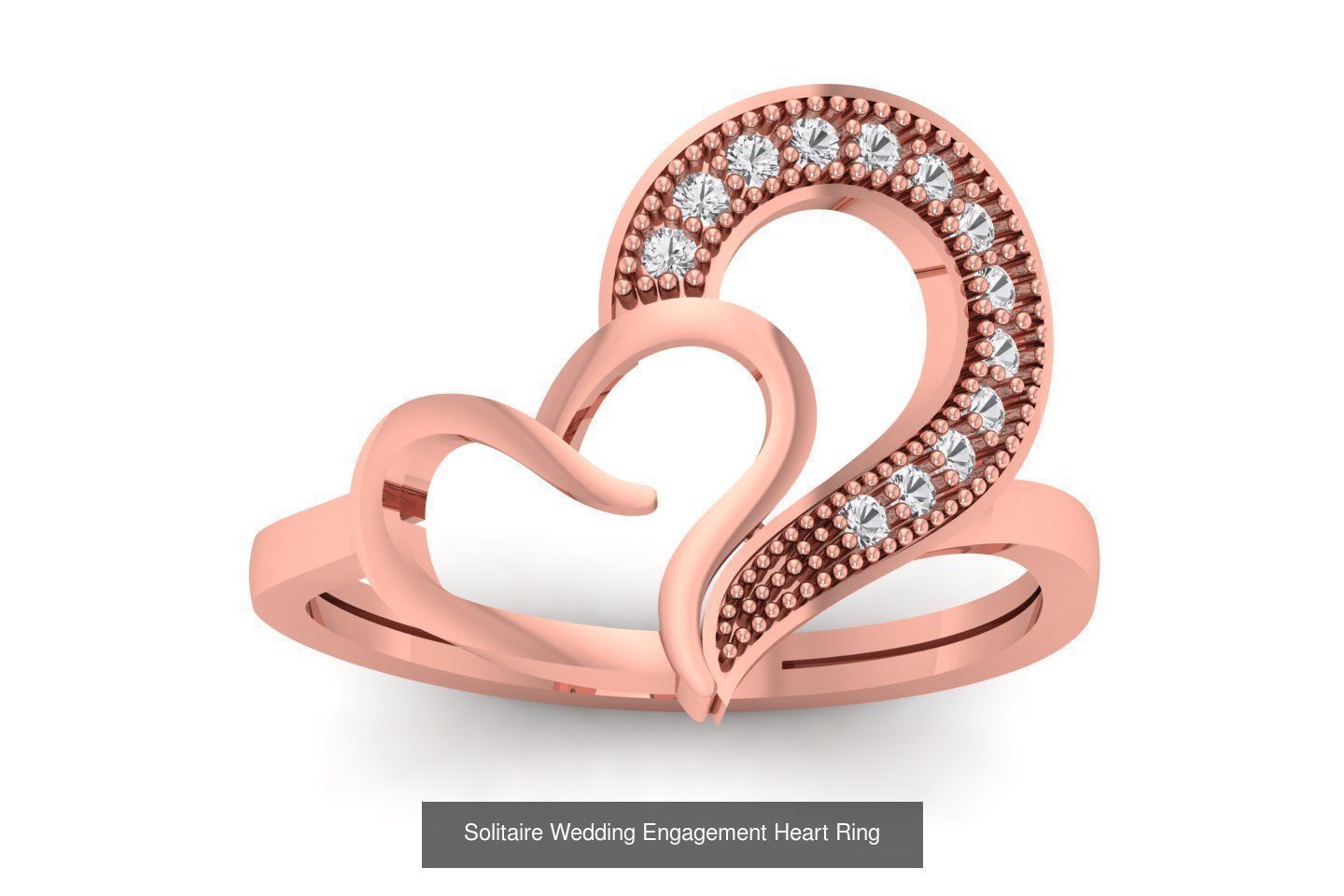 40 Solitaire Wedding Engagement Heart Rings Collection _22