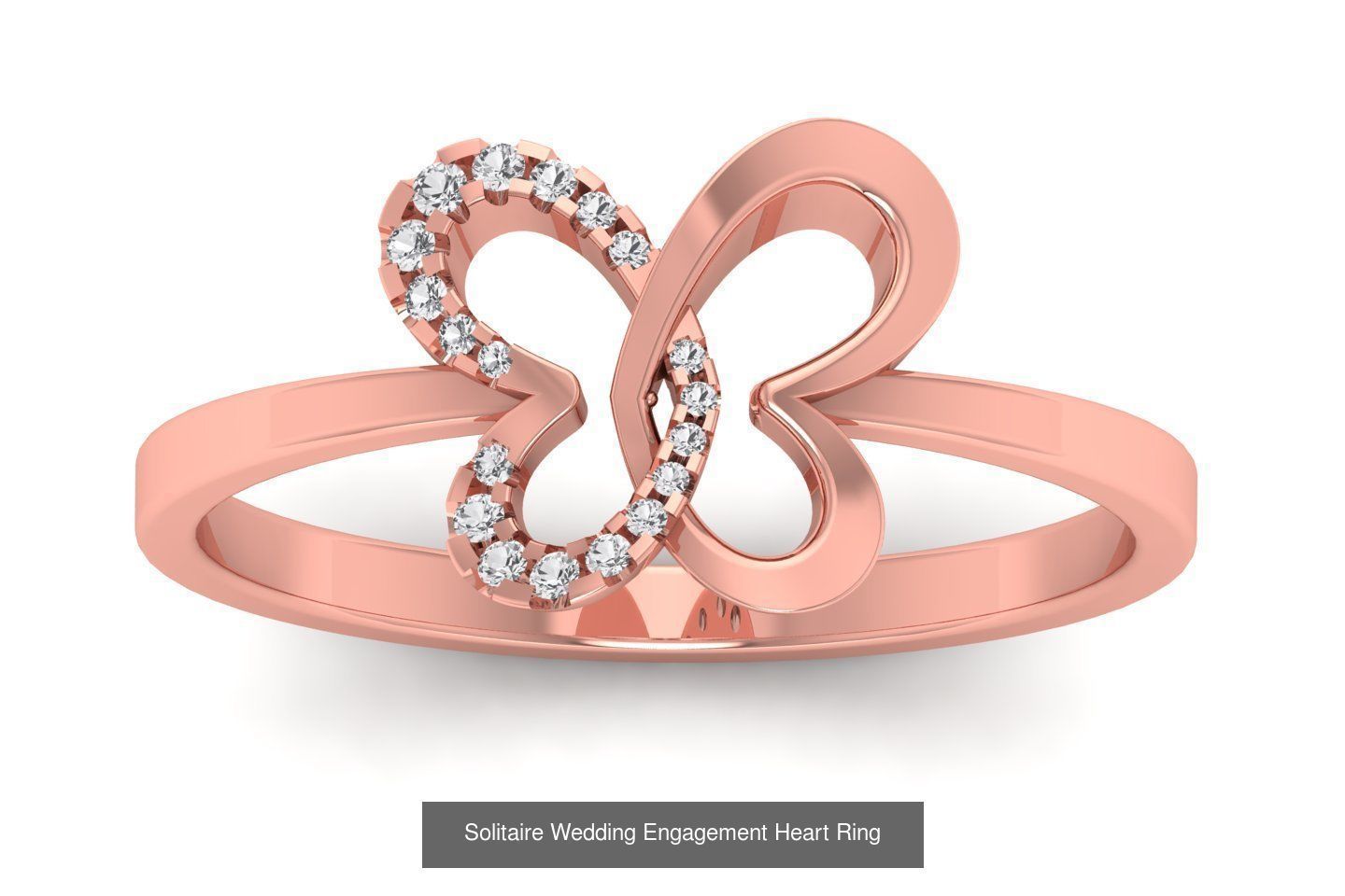 40 Solitaire Wedding Engagement Heart Rings Collection _34