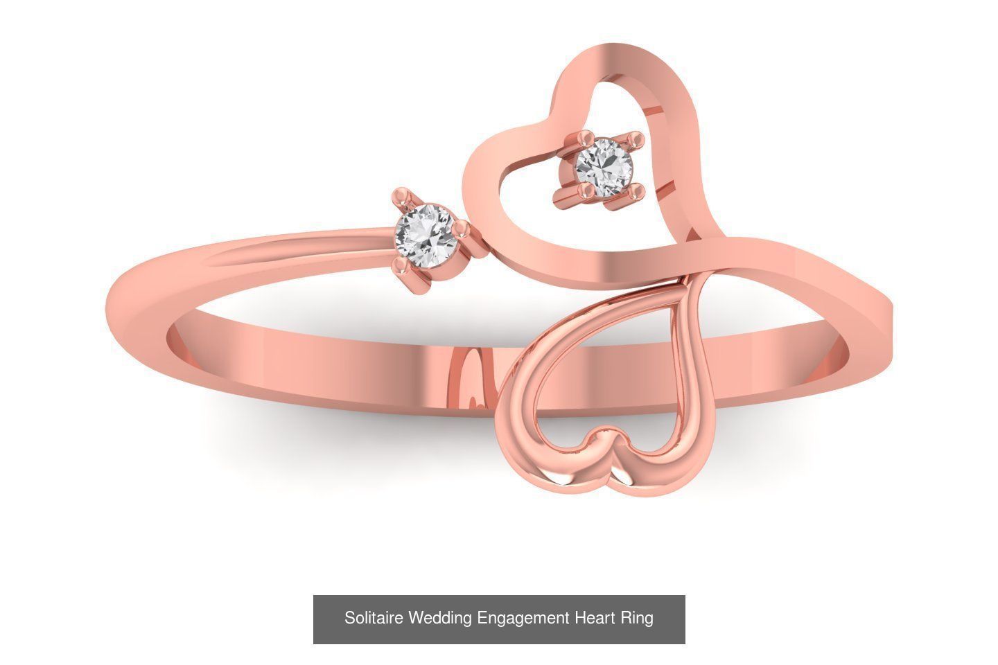 40 Solitaire Wedding Engagement Heart Rings Collection _30