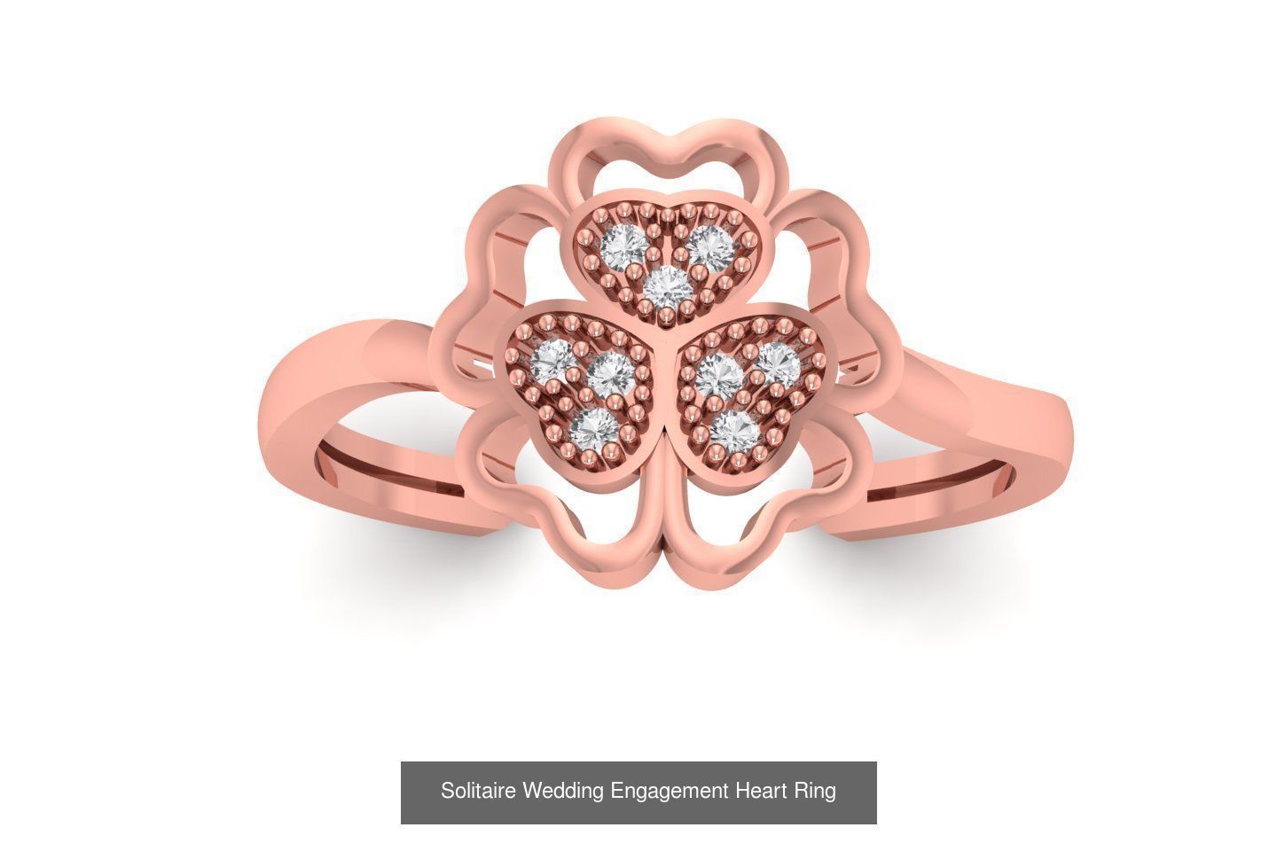 40 Solitaire Wedding Engagement Heart Rings Collection _42