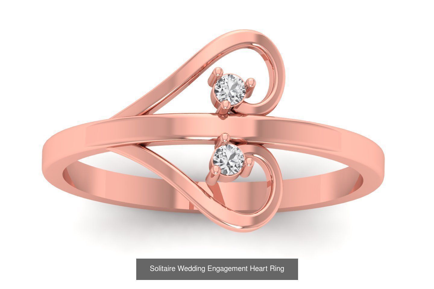 40 Solitaire Wedding Engagement Heart Rings Collection _39