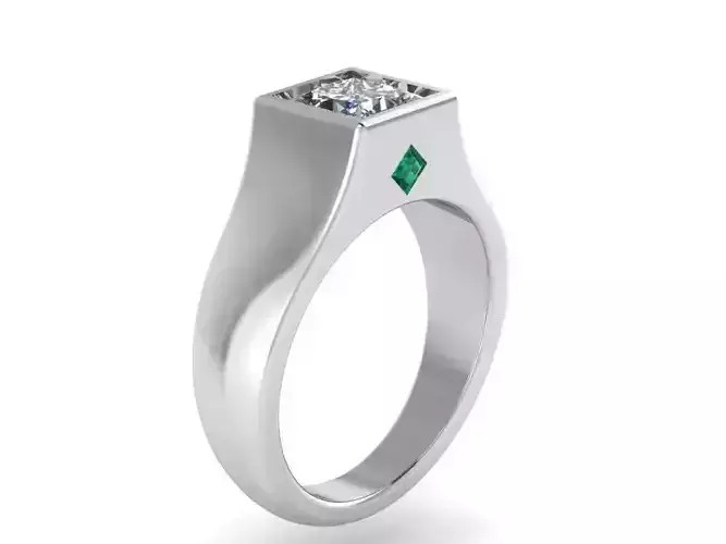 Crystal Diamond ring 2053 3D print model