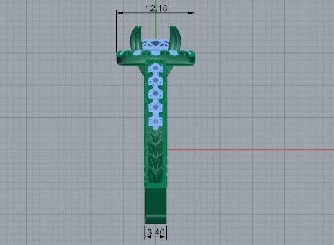 Floral ring 2055 3D print model 3D print model_7