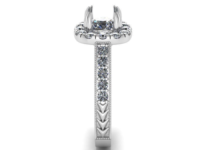 Floral ring 2055 3D print model 3D print model_3