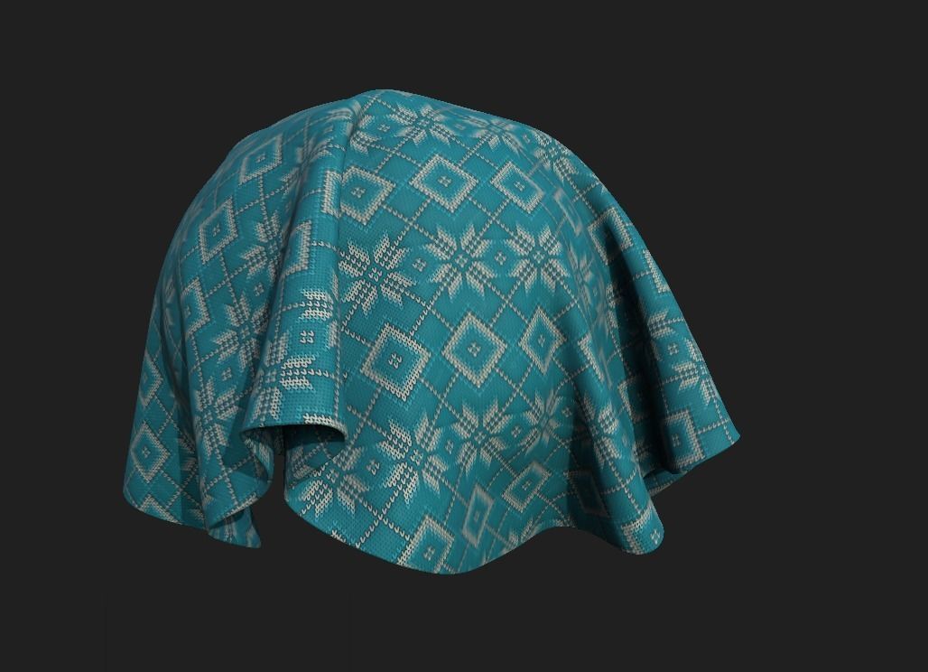 28 Tileable Fabric Texture Set Pack 3D model_16