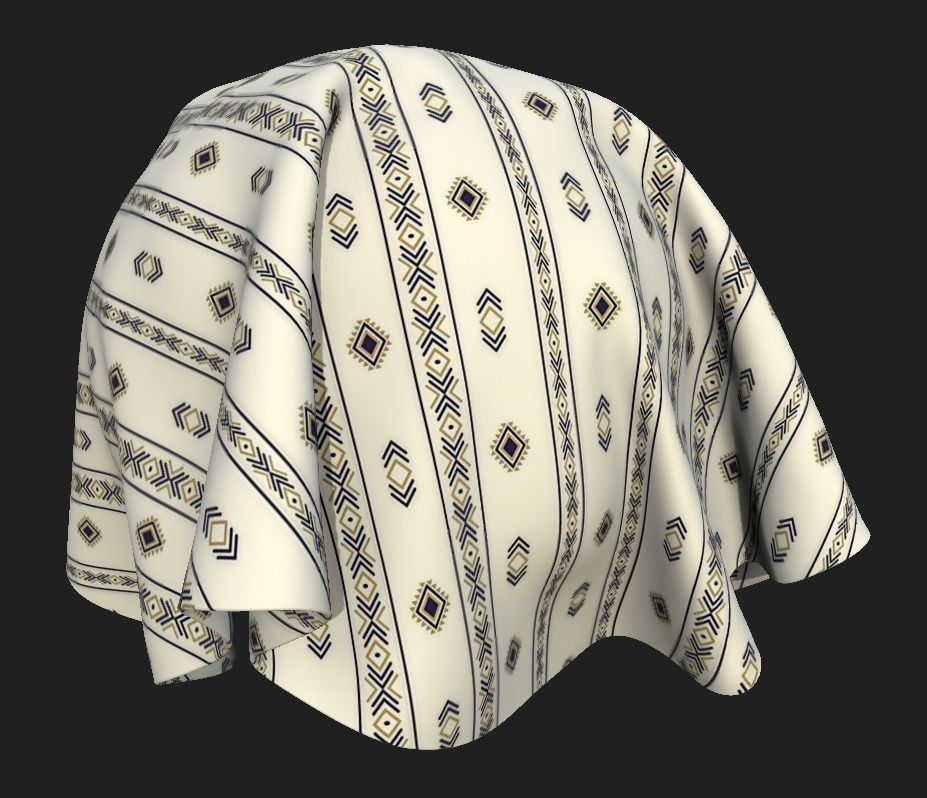 28 Tileable Fabric Texture Set Pack 3D model_24