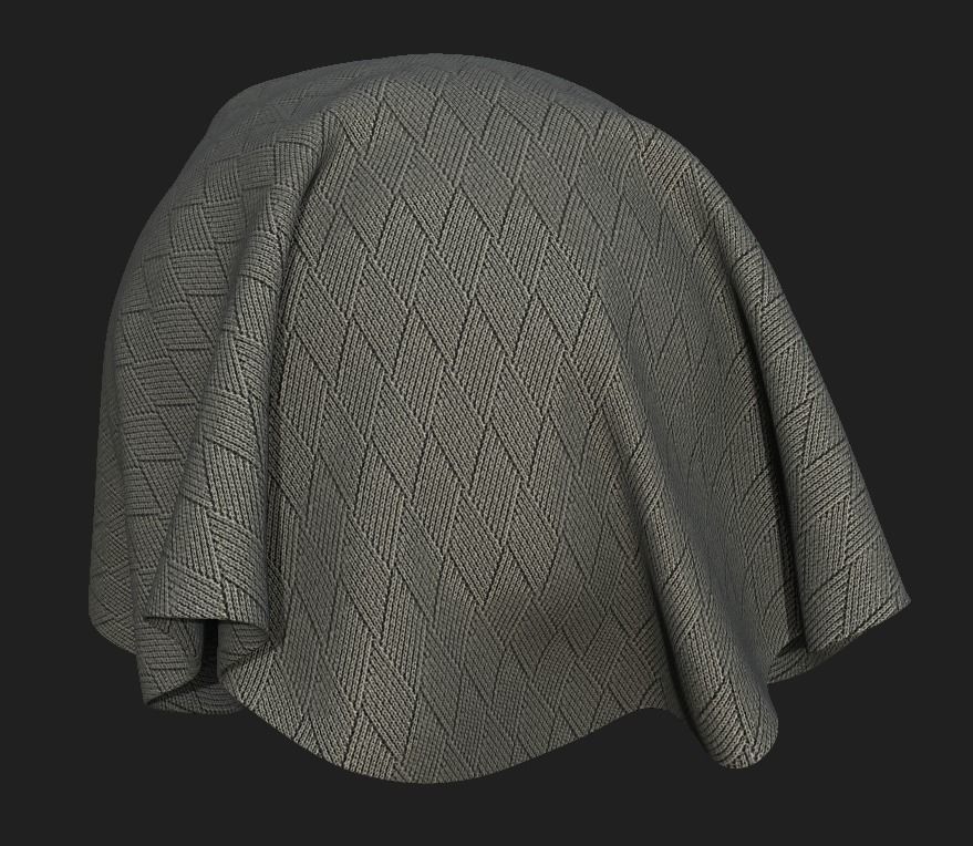 28 Tileable Fabric Texture Set Pack 3D model_34