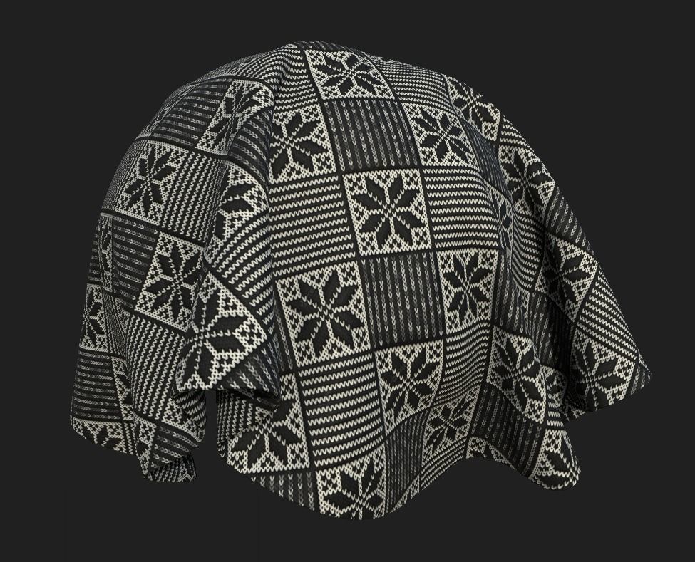 28 Tileable Fabric Texture Set Pack 3D model_15