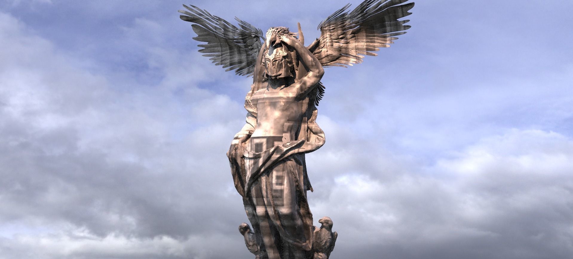 Ancient Eagle Priestess 5 3D model_1