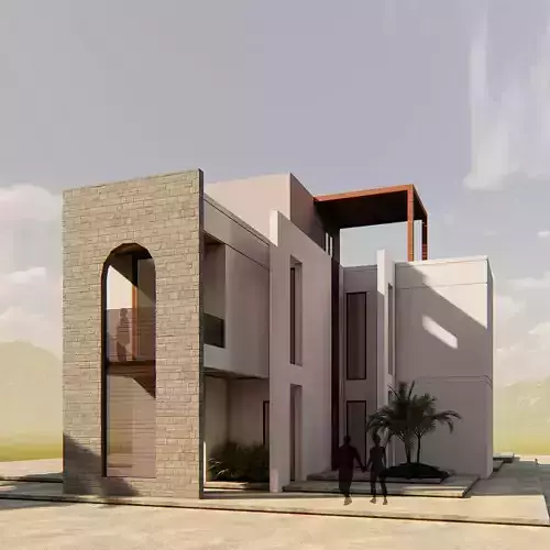 Modern building  N34 3D model