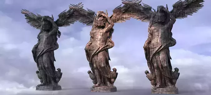 Ancient Eagle Priestess 6  3D model