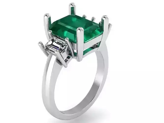 Green Stone ring 2059 3D print model 
