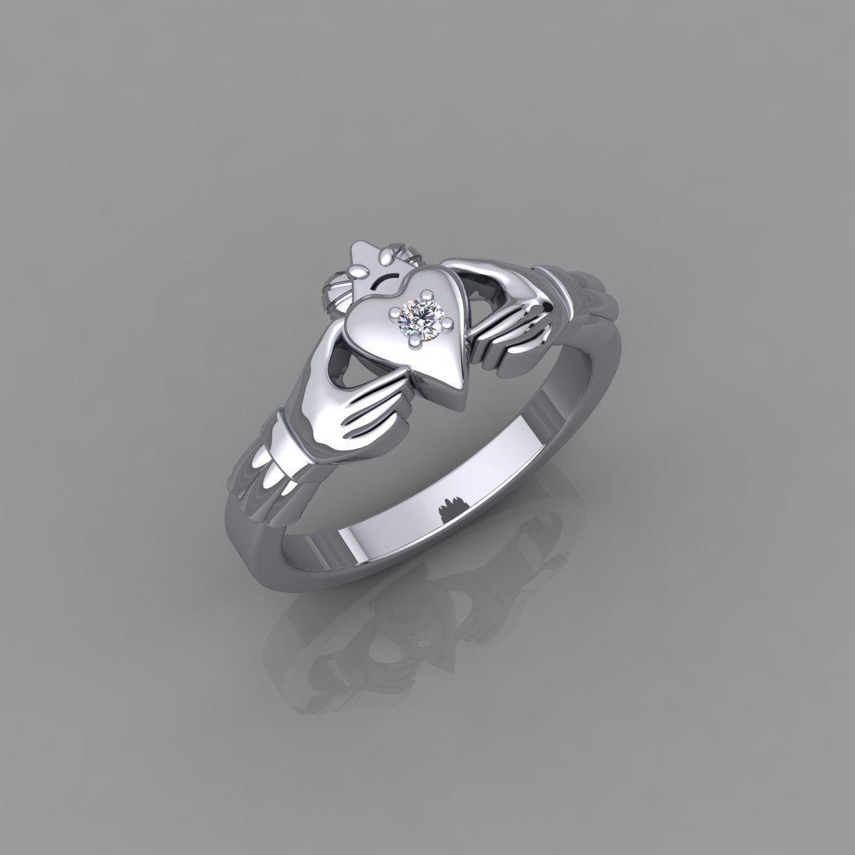 Heart Ring Collection 3d Model and Render Detail _16