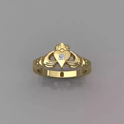 Heart Ring Collection 3d Model and Render Detail 