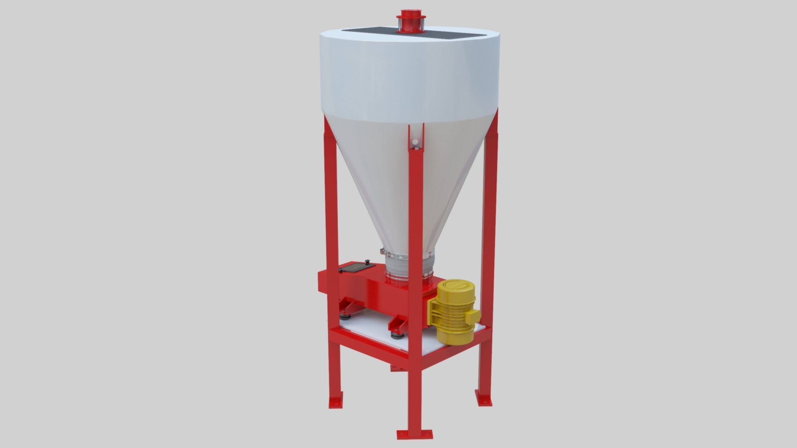 Vibro Feeder - Wheat Grain Flour Milling Machine Low-poly 3D model_31