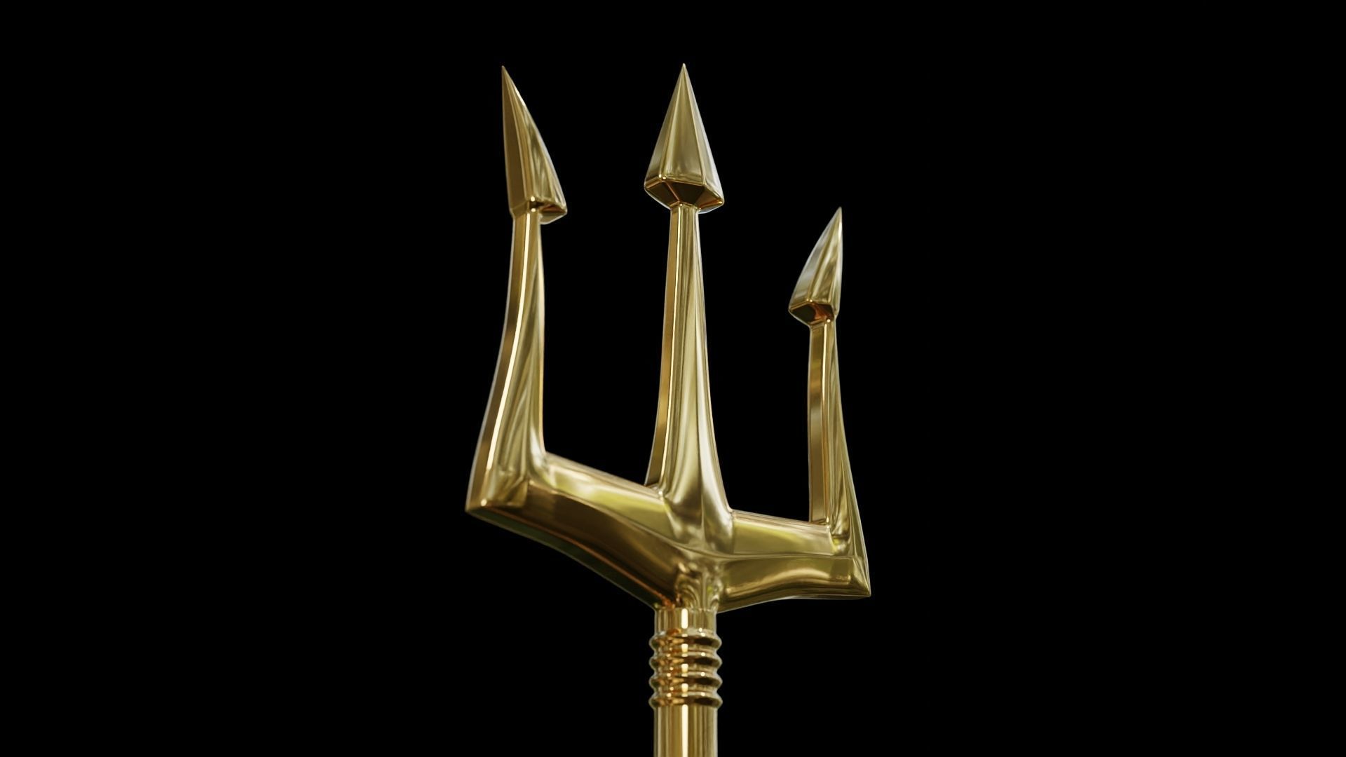 Poseidon Trident 3D model_4