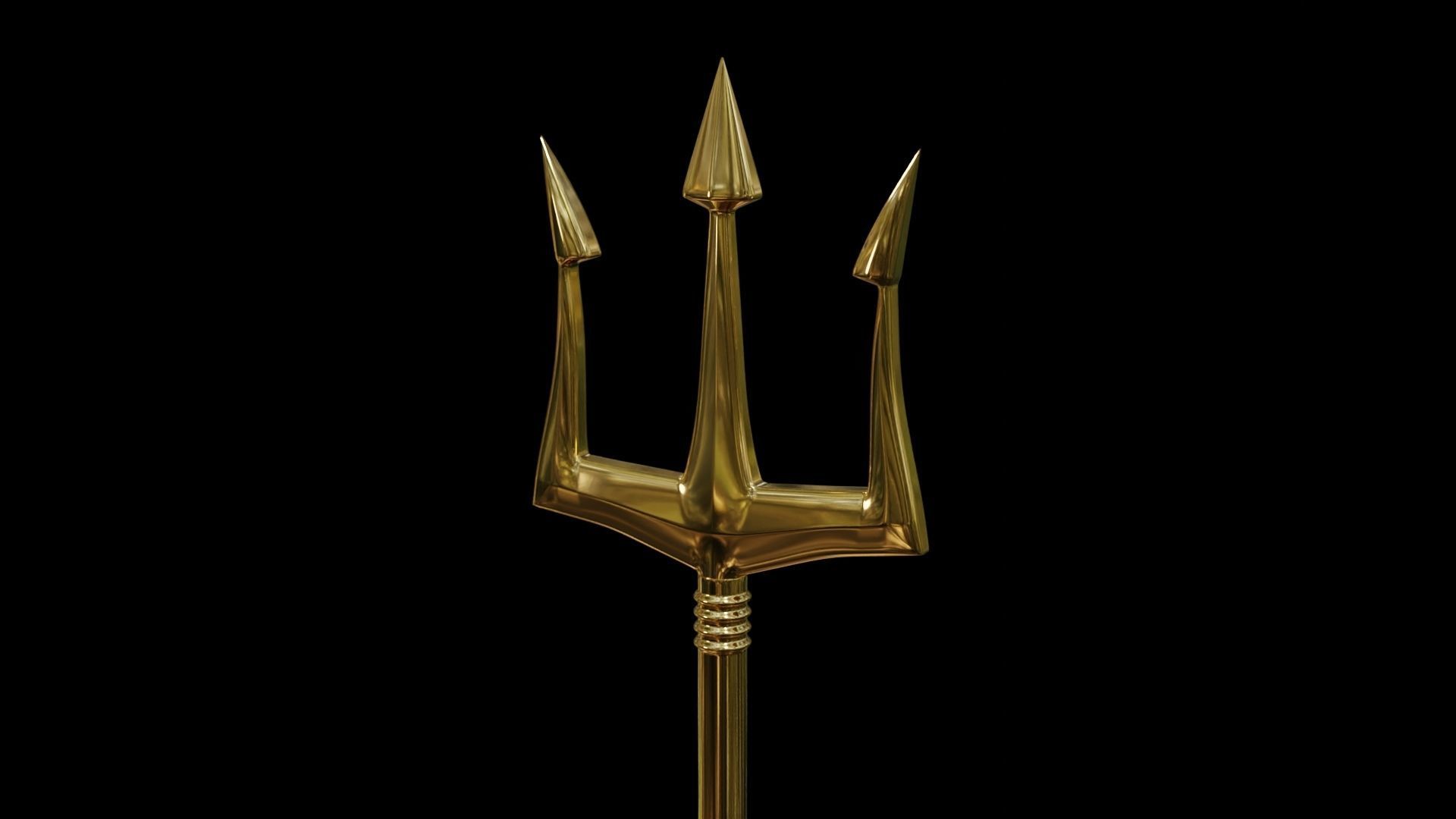 Poseidon Trident 3D model_3