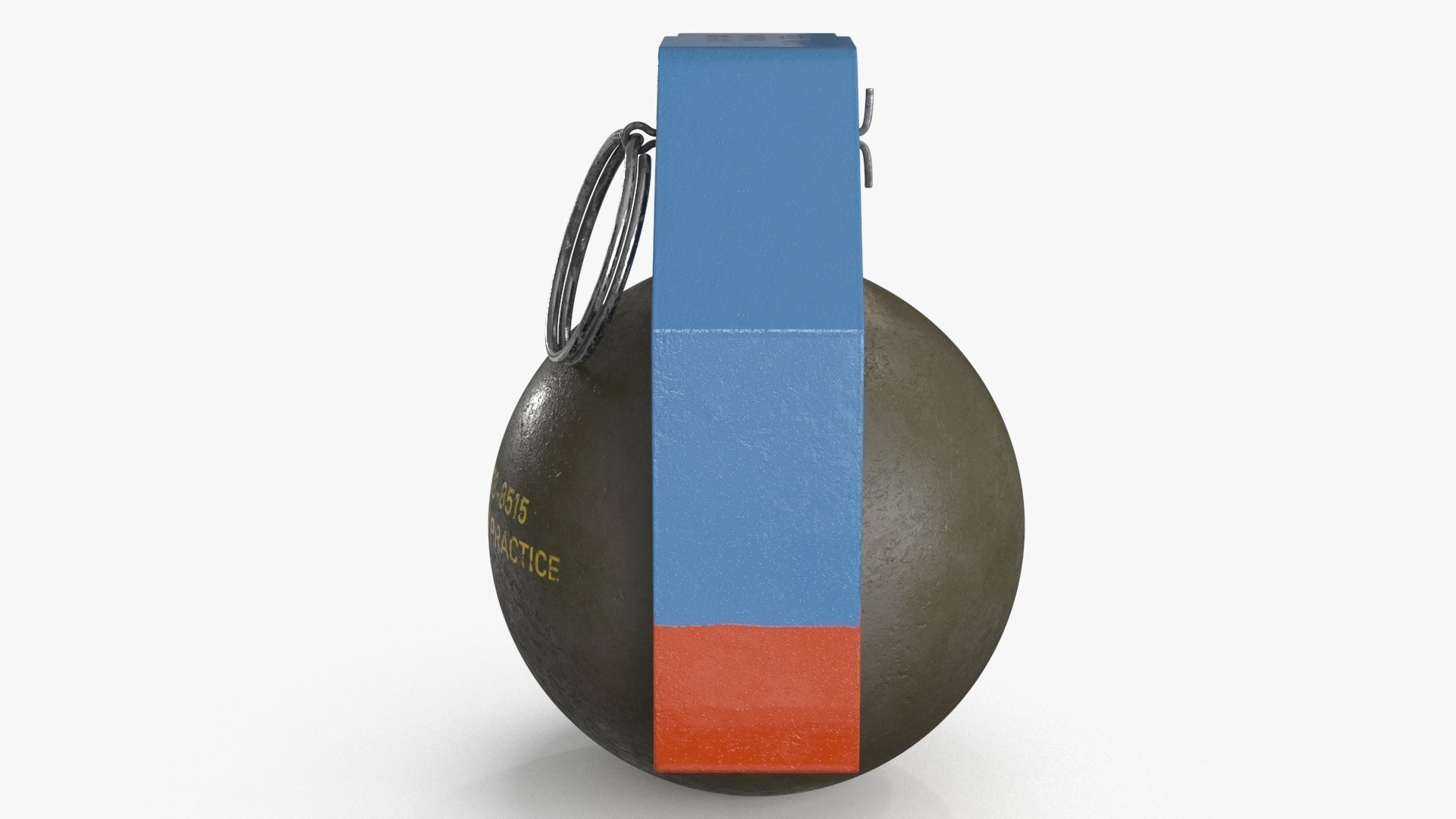 Hand Grenade v2 Low-poly 3D model_5