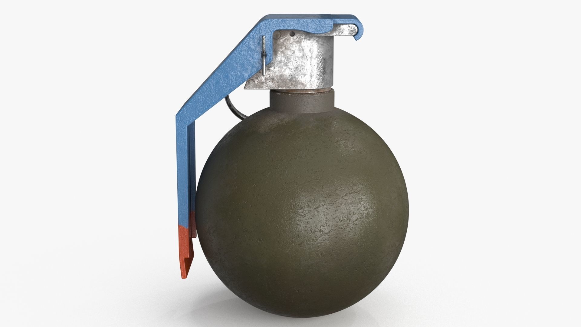 Hand Grenade v2 Low-poly 3D model_7