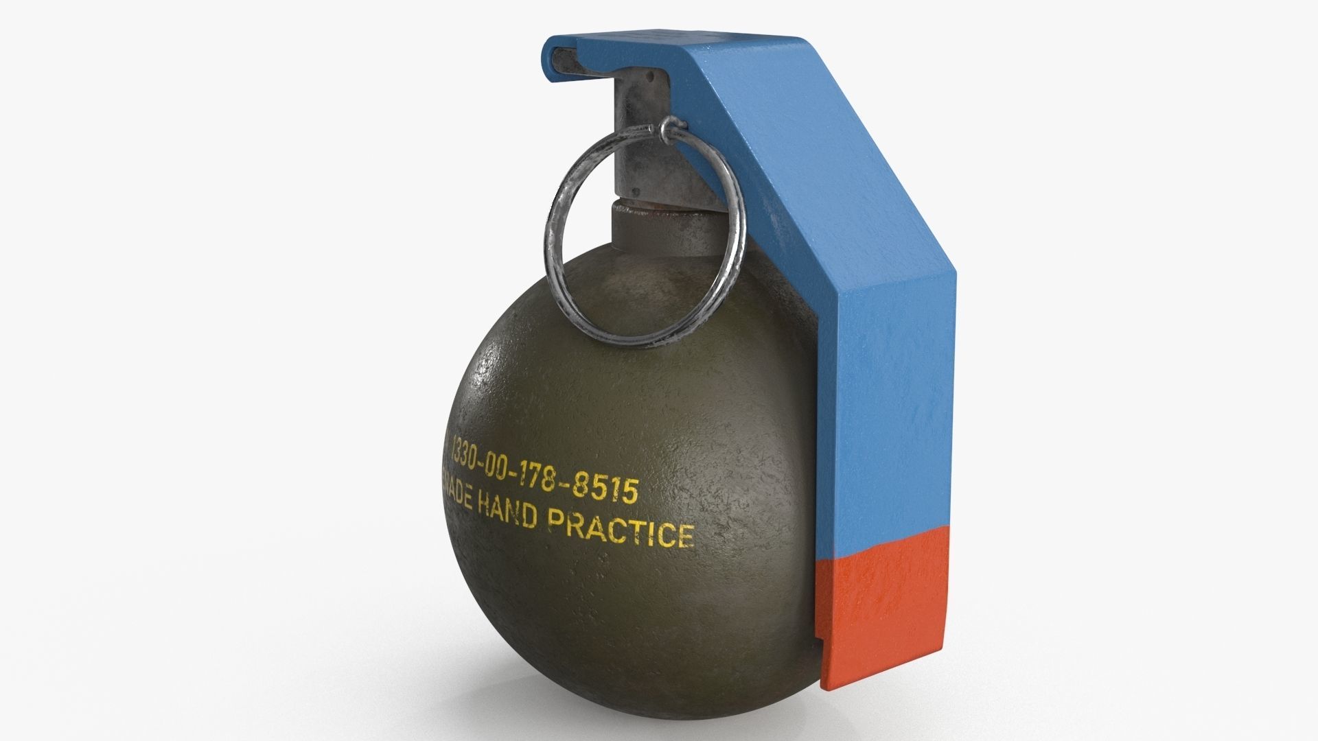 Hand Grenade v2 Low-poly 3D model_4