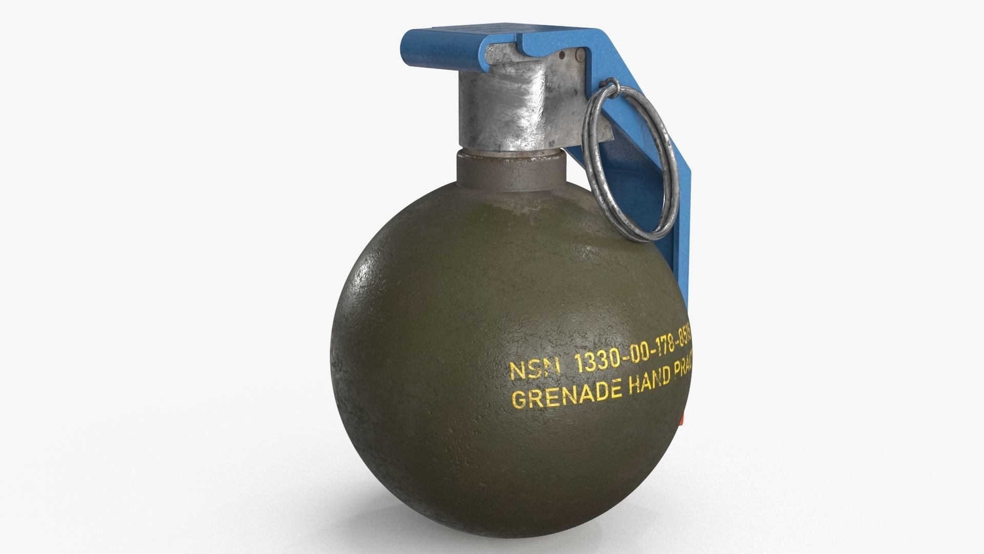 Hand Grenade v2 Low-poly 3D model_10