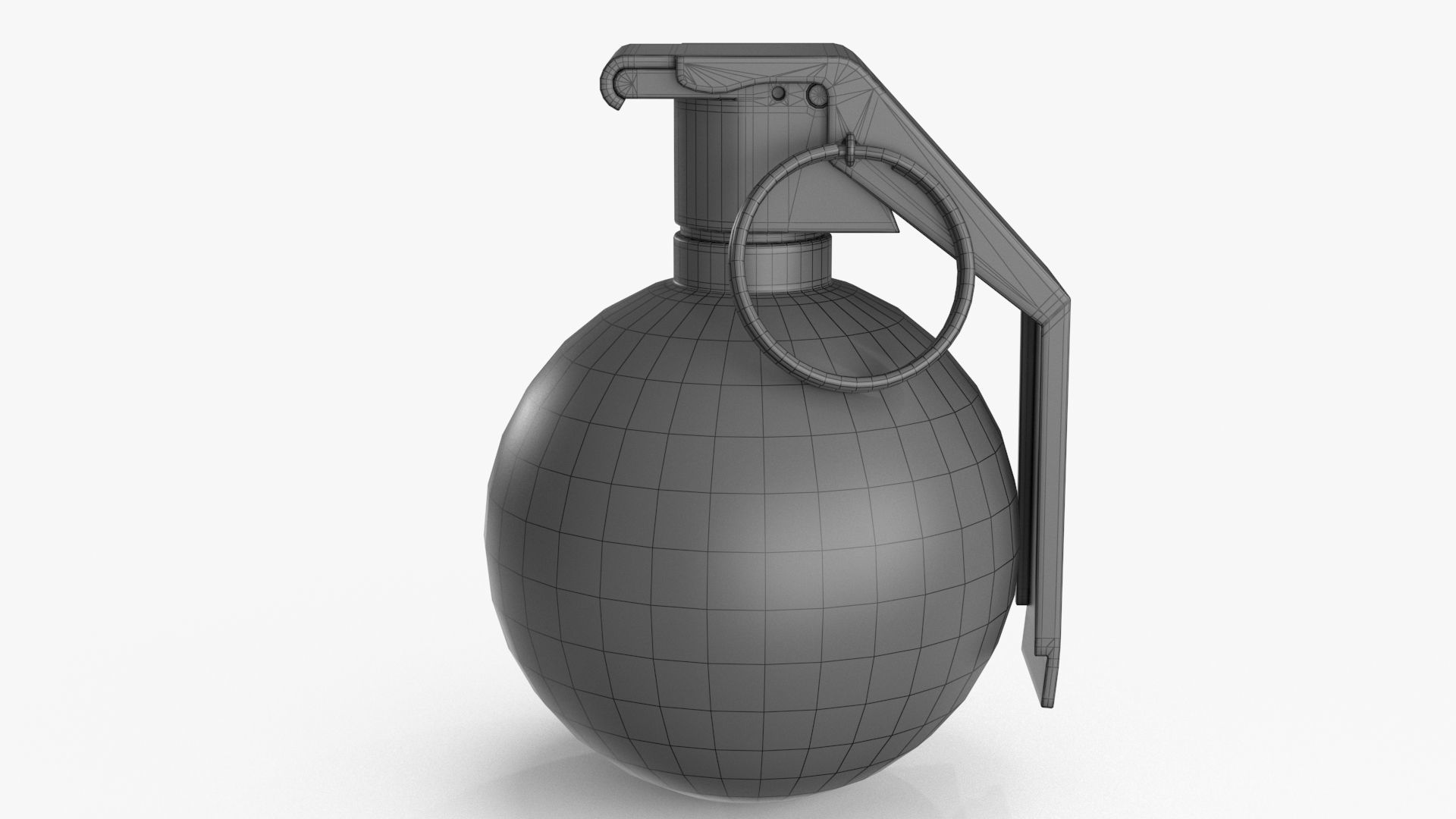 Hand Grenade v2 Low-poly 3D model_15